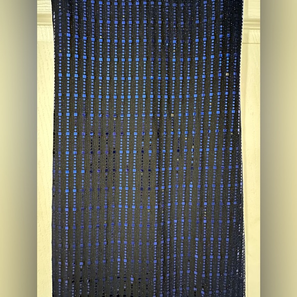 Mini black & navy blue dress - Picture 3 of 4